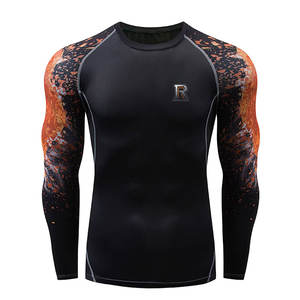 T-shirt Rash Guard de Performance pour Hommes, Haut Rash Guard de Fitness pour Hommes, Rash Guard Élastique Ajusté pour Hommes, T-shirt Rash Guard Moulant pour Hommes - Product Image 1