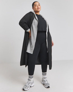 Sudadera con capucha de túnica con cremallera para mujer de Marga gris básica de calidad superior nuevas sudaderas con capucha en blanco antiarrugas y transpirables para mujer - Product Image 3