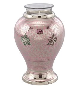Urna Funeraria de Aluminio Esmaltado con Portavelas para Cenizas de Adultos y Mascotas, Recuerdo Conmemorativo Funerario Antiguo y Moderno - Product Image 3