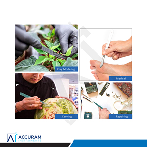 Mango de Bisturí de Acero Inoxidable No. 4 Mangos Reutilizables para Bisturí Quirúrgico para Uso Médico y de Laboratorio, Soporte para Bisturí Médico de 13.5 CM - Product Image 5