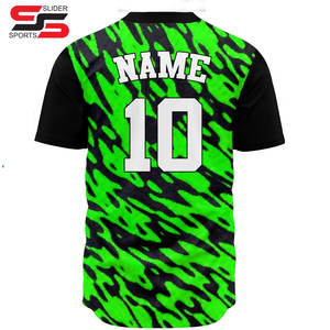 Maillots de baseball personnalisés OEM sublimés en gros, imprimés, respirants, logo personnalisé, haute qualité, 100% polyester, antibactérien - Product Image 2