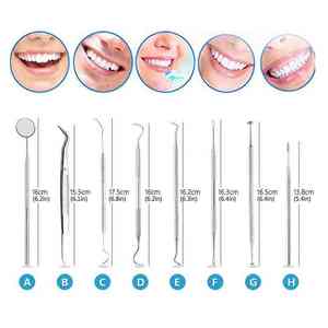 ชุดเครื่องมือทันตกรรมด้วยตนเองรวมถึงเข็มทันตกรรมและกระจกมองข้างสำหรับการดูแลช่องปาก - Product Image 2
