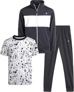 Survêtement 3 pièces pour hommes, sweat-shirt, pantalon de survêtement et t-shirt de haute qualité, vêtements décontractés pour le jogging, la course et l'entraînement. - Product Image 6