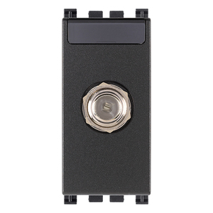 Connecteur femelle coaxial de type F 4,1x2,8x5,3 mm gris pour câble TV et antenne - Product Image 1