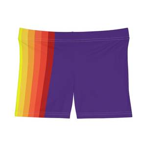 กางเกงขาสั้นสีรุ้งขายดี น้ำหนักเบา ยืดหยุ่น สวมใส่สบาย เหมาะสำหรับออกกำลังกาย งานเทศกาล และงานปาร์ตี้ - Product Image 4
