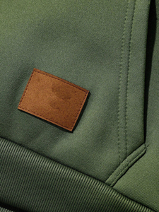 High Quality Unisex Cotton Blended Basics Quarter <b>Zip</b> Solid Color Hoodie Custom Wholesale Men's Fleece Sweatshirts - Product Image 6