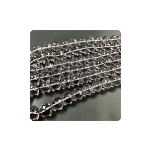Perles de quartz améthyste rose naturel de qualité supérieure, micro-facettées, 8-11 mm, 14 pouces, pour la fabrication de bijoux - Vente en gros - Product Image 2