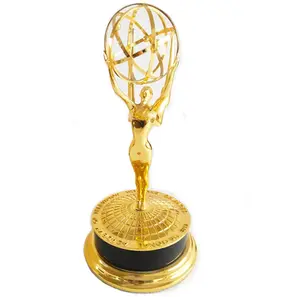 Piala Emmy logam 39cm Piala Penghargaan Emmy Piala musik penghargaan film Oscar Grammy Emmy penghargaan pengiriman cepat