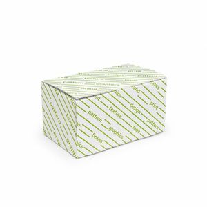 Cajas Rígidas Recicladas con Ranuras de 15x9x7 cm para Aperitivos, Maíz y Comida Frita - Recubrimiento UV - Product Image 1