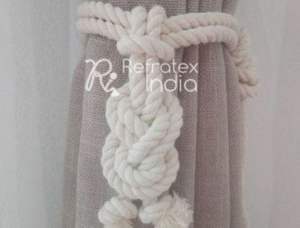 Embrasses de rideaux économiques en coton pour bouchon de rideau, fourniture en vrac de décoration, fabrication en inde par réfractex inde - Product Image 5