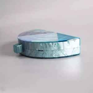 Pochette Femme Fait Main Bleu Ciel Imitation Perle Luxe Papillon Charme Solide Ensemble Complet Pochette Femme Mariage Design Créatif - Product Image 3