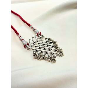 Collier en argent 925 avec pendentif Sarawati China Ghungru, breloques émeraude et jade, style or rose, pendentifs religieux - Product Image 2