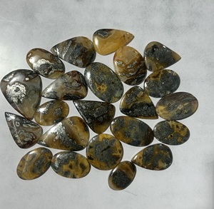 Pierre de marcassite grise de haute qualité Cabochon en vrac de marcassite naturelle mélangée pierre de bijouterie en cristal personnalisé fournisseur en gros direct - Product Image 3