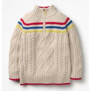 Pull à col roulé à manches longues en coton tricoté épais sur mesure avec logo personnalisé, taille plus, broderie, automne hiver, garçons, écologique, meilleur - Product Image 2