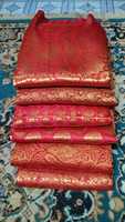 Tissu Jacquard en Soie 100% Biologique Tricoté Brocart Motif Dragon Chinois Traditionnel Imprimé Métallique pour Mariage et Filles - Grande Vente