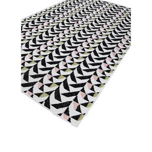 Tapis en laine tissée plate Alhambra gris et noir, motif géométrique abstrait, pour la maison, tapis en jute pour couloir, chambre, rectangulaire, rayé - ADWP-13073 - Product Image 2