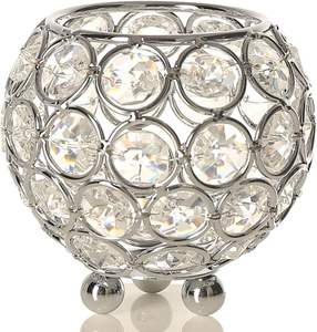 Most Selling Handmade Eco-Friendly Crystal <b>Tealight</b> Candlestick <b>Holders</b> Custom Logo Tall Crystal Votive Candle <b>Holders</b> for Home - Product Image 2