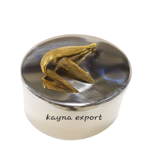 Bougeoir votif design flocon de neige couleur noir et or - Product Image 6