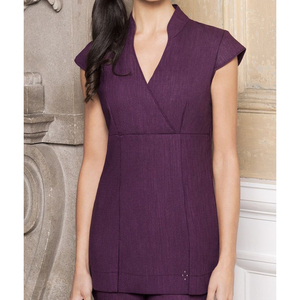 Tunique souple et extensible pour femmes, uniformes de spa et de salon de beauté, blouses médicales imprimées, uniformes de travail personnalisés, vêtements de travail pour infirmières, tunique uniforme - Product Image 6