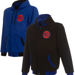 Cao đòi hỏi thời trang bền Thời Trang OEM Full-Zip thể thao giản dị Varsity Áo khoác cho nam giới - Product Image 5