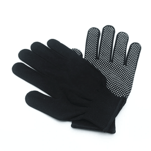 Meilleur prix jauge 13 polyester tricoté simple face PVC pointillé gants doux confortable sécurité travail main points polyester gants - Product Image 3