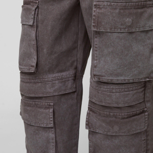 กางเกงยีนส์ขายาวสำหรับผู้ชายมี6กระเป๋าผ้าเดนิมแนวสตรีทพร้อมโลโก้ขนาดพลัสไซส์สำหรับฤดูหนาว - Product Image 3