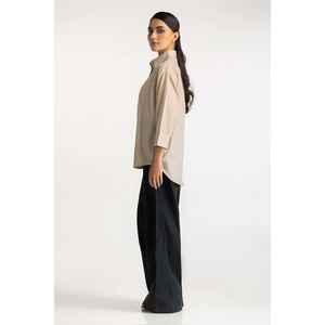 Camisa de Lino con Cuello Simple y Elegante WM-CS-SS24-002, 100% Lino - Product Image 5