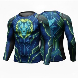 เสื้อรัดกล้ามเนื้อพิมพ์ลายตามสั่งขายส่งสำหรับทุกเพศ  แบบสวมใส่สบาย ระบายอากาศได้ดี ป้องกันรังสียูวี UPF50  พร้อมบริการพิมพ์ลายด้วยความร้อน - Product Image 6