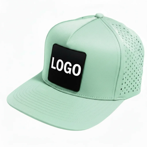 <b>Waterproof</b> Laser Cut 6-Panel Perforated Laser Hole High Quality Custom 100% Polyester Canvas Unisex Baseball Cap Adjustable Four - Product Image 4