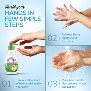Yuthika Naturals 200ml Neem Liquid <b>Hand</b> Wash pH Balanced Formula for Comprehensive Protection - Product Image 2