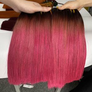 Vente en gros Paquets de cheveux humains de couleur droite Os Cheveux non transformés bruts Remy à cuticules alignées - Product Image 2