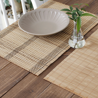 Sets de table et sous-plats en bambou faits à la main, résistants à la chaleur, écologiques et personnalisables pour la maison et la restauration