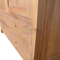 Armario Minimalista de Madera de Teca Sólida en Oferta, para Dormitorio, Oficina en Casa y Uso en Hoteles, de Indonesia