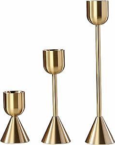 Support de bougeoir en métal à charme rustique avec détails antiques pour accessoires de mariage de décoration de jardin et centres de table de salon - Product Image 4