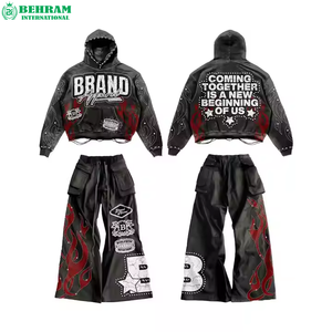 ชุดเซ็ตสตรีทแวร์แฟชั่นใหม่ล่าสุดปี 2026 ชุดจ็อกเกอร์ เสื้อฮู้ดซิป ชุดแทรคสูท พิมพ์ลายสกรีน และกางเกงขายาว - Product Image 2