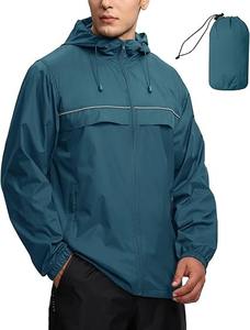 Custom Logo Wind Breaker Jacket Outdoor <b>Men</b> Waterproof Windproof Jacket Custom Windbreaker Jacket - Product Image 3
