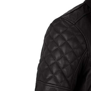 Blouson de moto en cuir unisexe coupe-vent de style européen, personnalisable, équipement de protection pour motards, fourniture OEM, pour adultes - Product Image 2