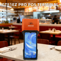 GT81EZ Pro Android POS Terminal avec imprimante 80mm Prend en charge l'impression automatique GcAnyOrder via WiFi SMS Email