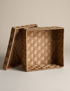 Caja de Almacenamiento Cuadrada de Pasto Marino, Caja de Almacenamiento Hecha a Mano, Ecológica, Natural, Decoración del Hogar, Venta al por Mayor desde Vietnam - Product Image 3