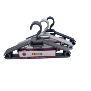 Ensemble de 6 organisateurs de vêtements en plastique légers et antidérapants de haute qualité avec logo et autocollants personnalisés pour armoire et voyage/hôtel - Product Image 5