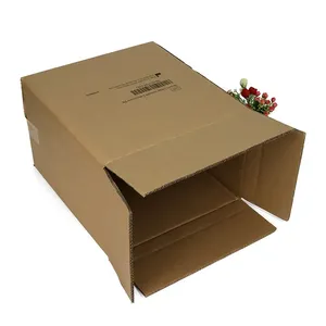 Teslimat için uzun üretici oluklu nakliye kartonu kutu posta gönderim kutusu özelleştirmek meyve sebze ambalaj A4 kağıt karton kutu