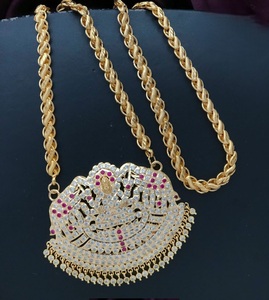 ชุดจี้โซ่ชุบไมโครสุดหรูชุดสร้อยคอพร้อมต่างหูสำหรับผู้หญิงสำหรับงานแต่งงาน - Product Image 2