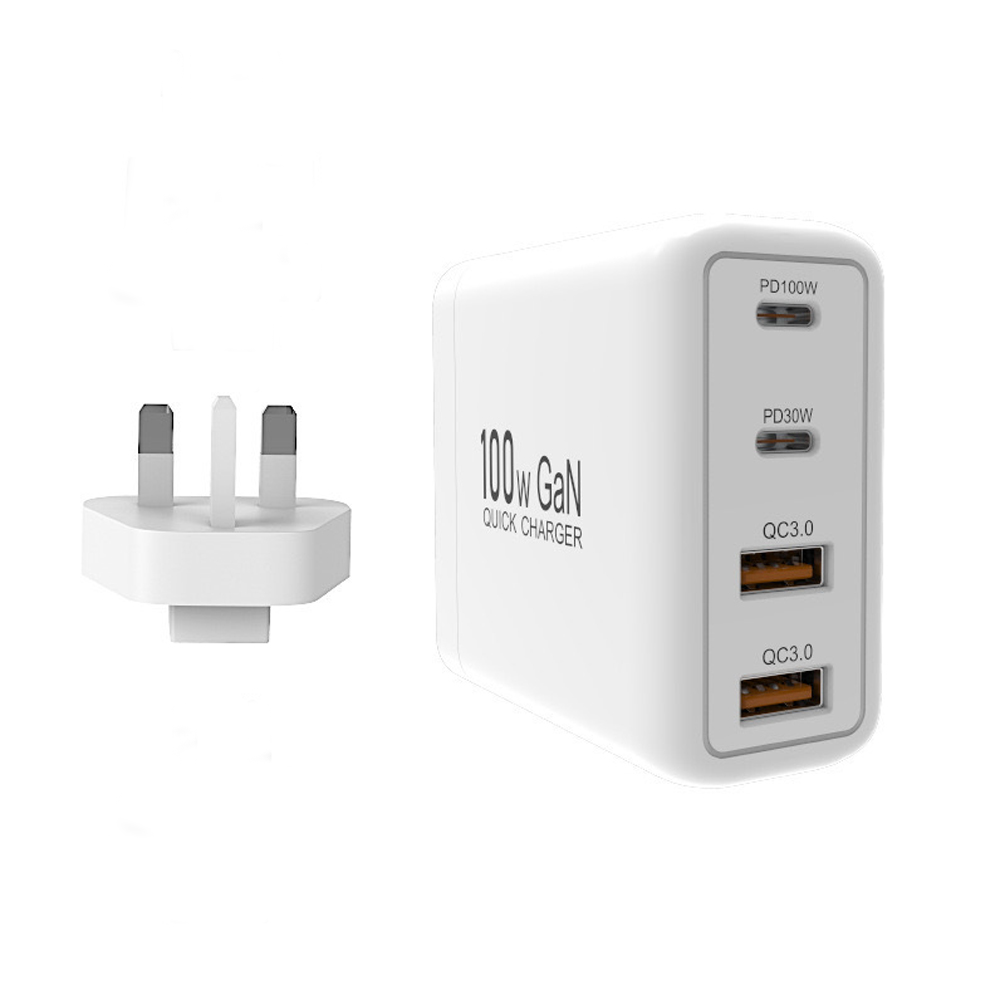 100W 2C+2A  US Plug + UK Plug