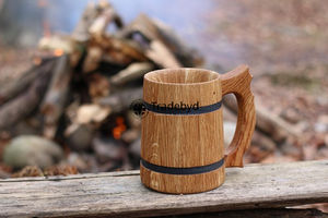Large tasse en bois réutilisable fabriquée à partir de matériaux éthiques par Tradebyd - Product Image 3