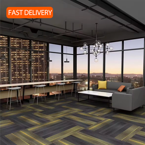 Thảm trải sàn gạch vuông chất liệu nylon polypropylene chống trơn 50x50cm, dùng cho văn phòng thương mại, nhà máy, khách sạn, sản xuất theo yêu cầu. - Product Image 1