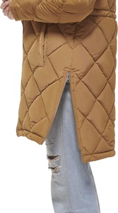 Parka matelassée unisexe pour homme, veste chaude d'automne, service OEM, capuche rembourrée, toile enduite, col montant, rembourrage en coton - Product Image 2