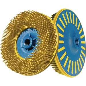 Polishing Pads-<b>round</b> <b>Brush</b> Sunburst 115mm M14 Wire Thickness 1.25mm Plastic Grit 80 Premium 12000 RPM 5-Pack by Tyrolit - Product Image 1