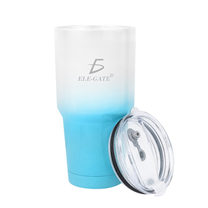 Mug thermique bicolore de 840 ml, gourde isotherme en acier inoxydable pour les voyages, bouteille d'eau avec une isolation thermique élevée - Product Image 4