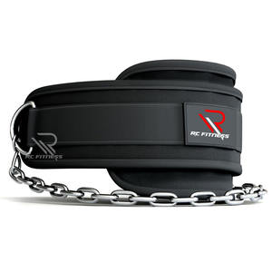 Vêtements de fitness RC, ceinture de musculation en néoprène personnalisée, chaîne en acier inoxydable, matériaux en caoutchouc/EVA/ABS, impression par sublimation personnalisée - Product Image 1