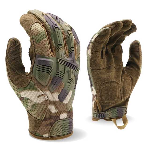 ENTE SAFETY Anti Impact Knuckle protection Tactical Black Mechanic Work Gloves